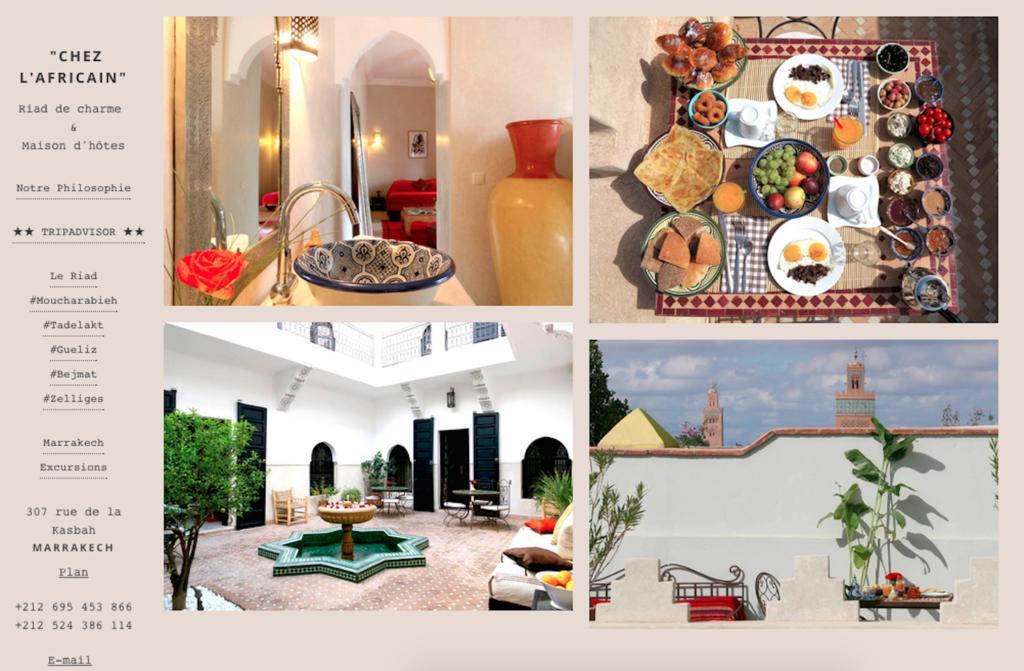 Riad Chez L'Africain Marrakesh Exterior photo
